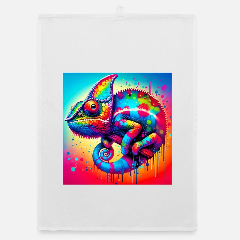 caméléon Torchon bio