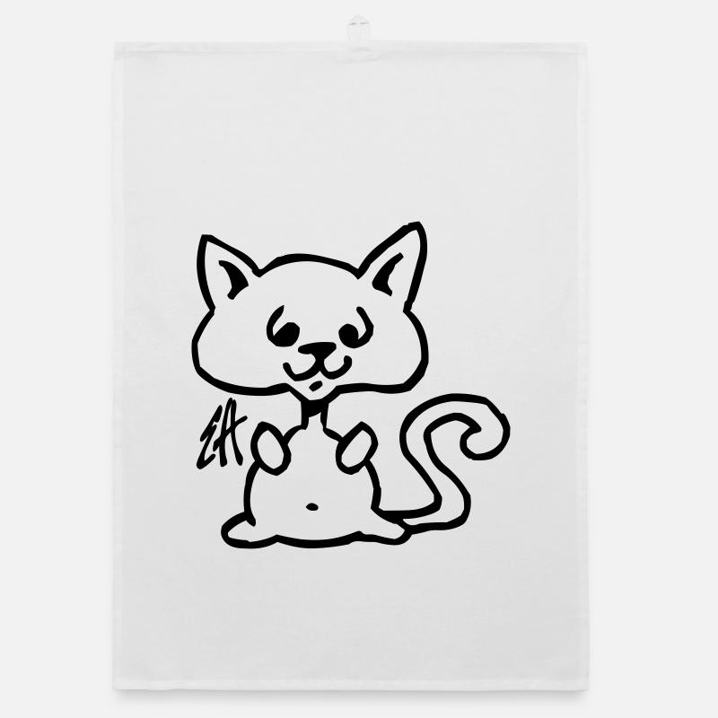 Cat Organic dish towel