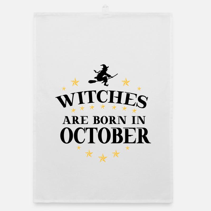 Witches October Organic dish towel
