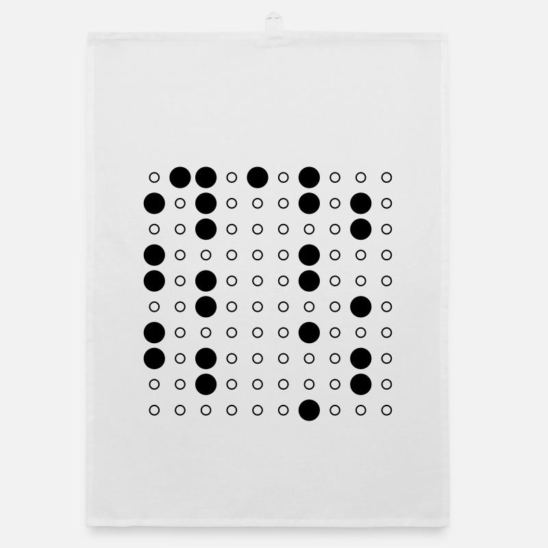 Nerdy Design "Primzahlen" bis 100, Version 2/prim Organic Geschirrtuch