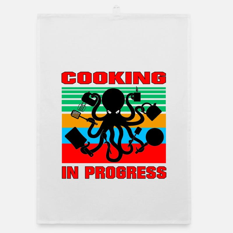 Octopus Cook Organic dish towel