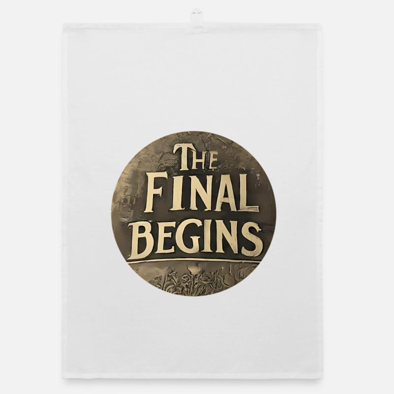 The Final begins Organic Geschirrtuch