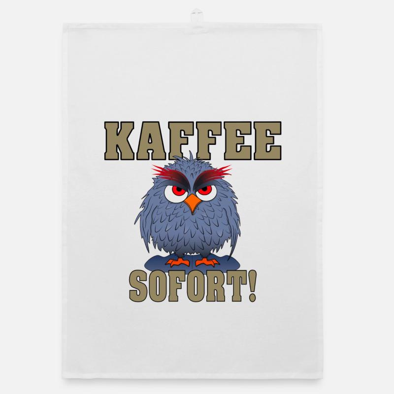 Eule Sofort Kaffee Organic Geschirrtuch
