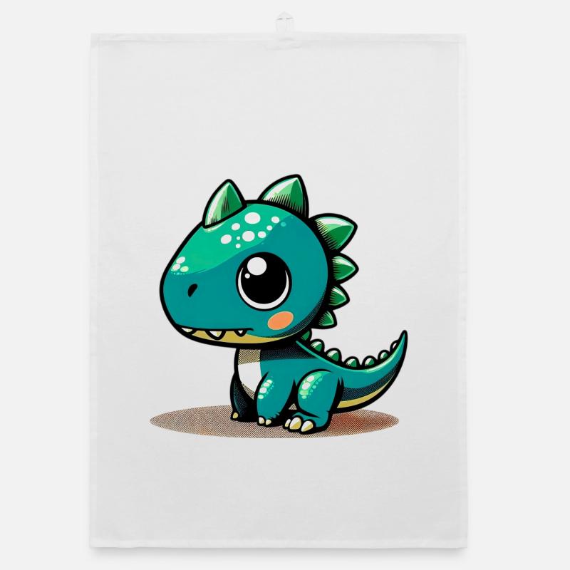 Dinosaur Organic dish towel