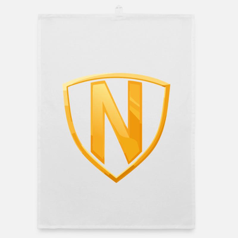 NERDY pour toujours - NERDY HERO - Torchon bio - blanc