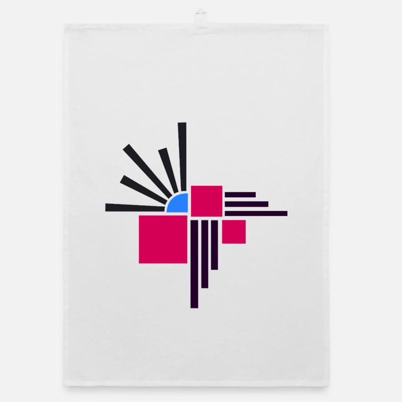 Abstract composition by Cean Organic dish towel