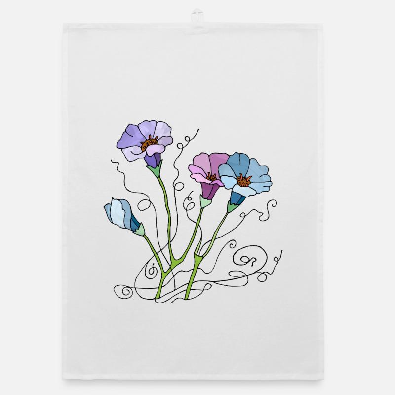 Blumen Organic Geschirrtuch