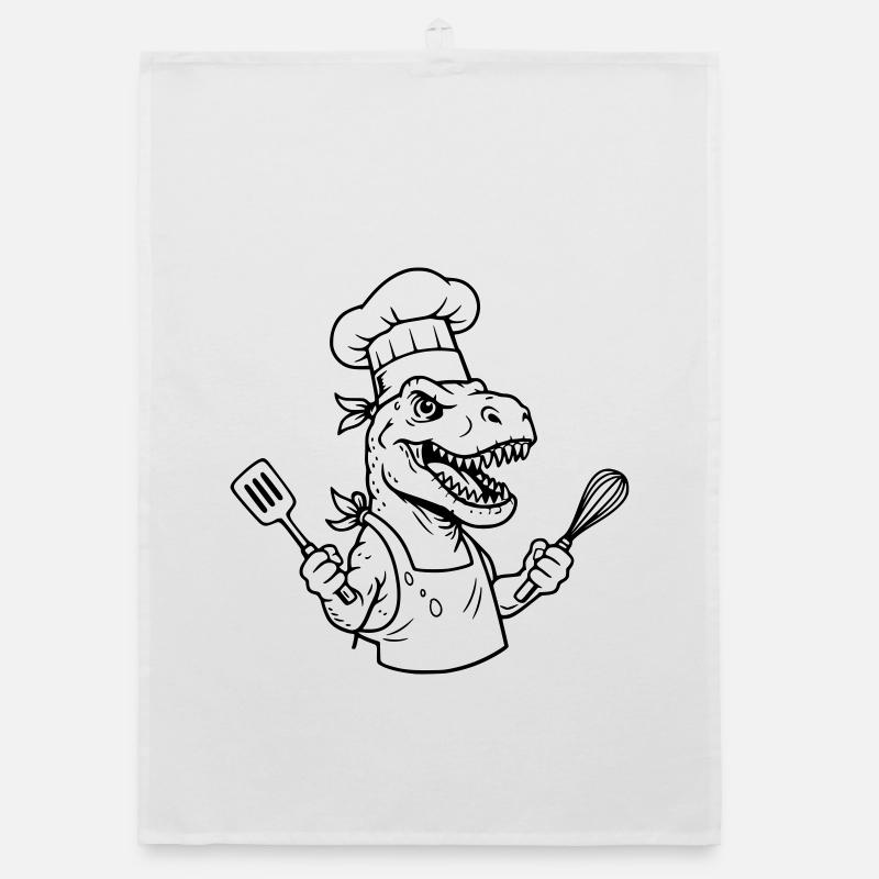 T-rex cuisinier  Torchon bio