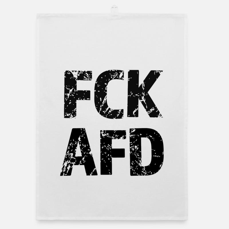 FCK AFD Bold Text Graphic Organic Geschirrtuch