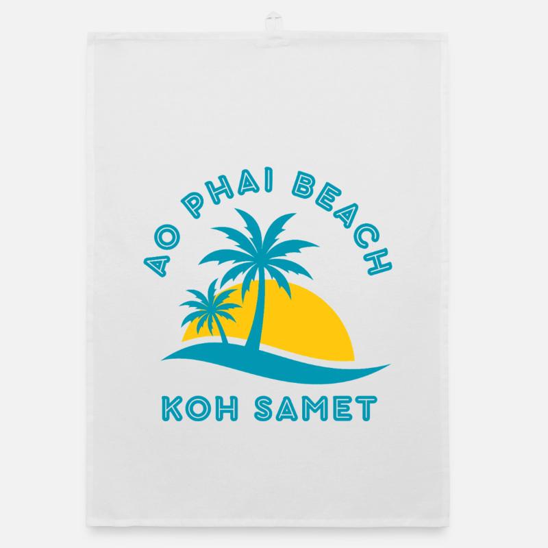 Plage Koh Samet Ao Phai Coucher de soleil Torchon bio