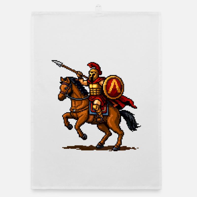 Chevalier Pixel à Cheval Torchon bio