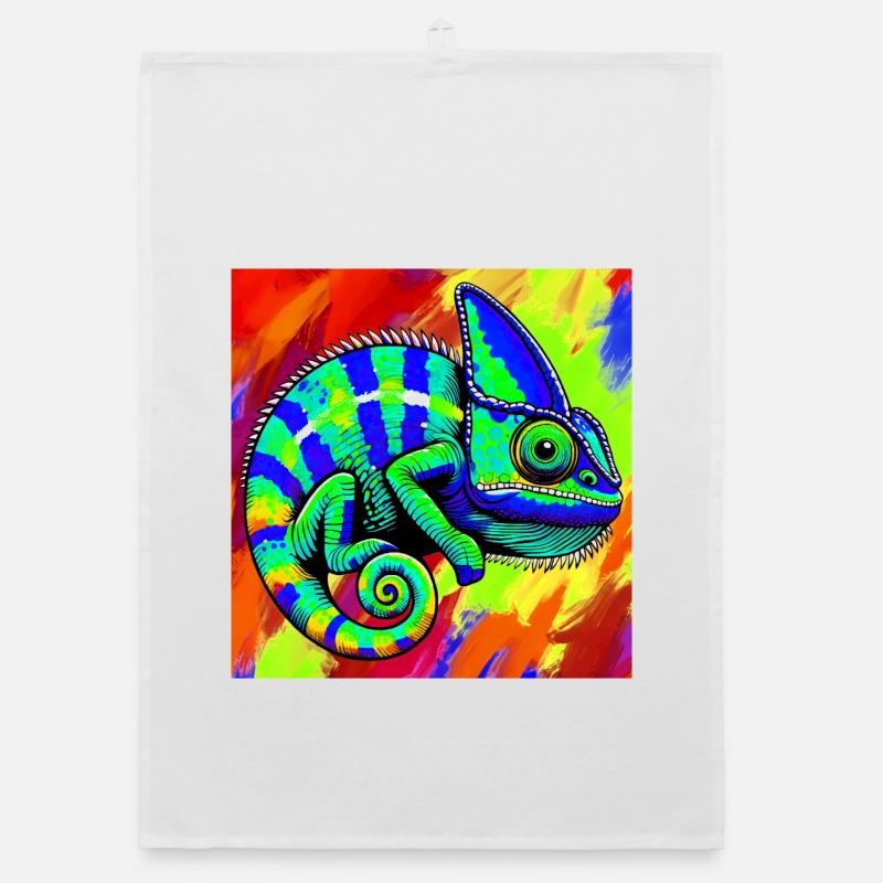 caméléon Torchon bio