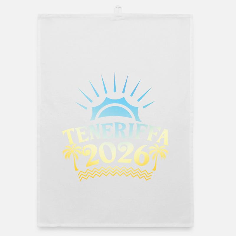 Teneriffa 2026 Bunt Organic Geschirrtuch