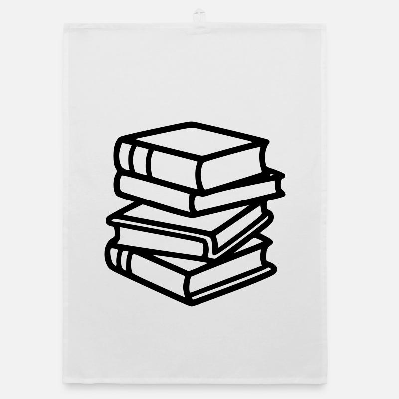 Club de lecture Book Stack Bibliothèque des enseignants Torchon bio
