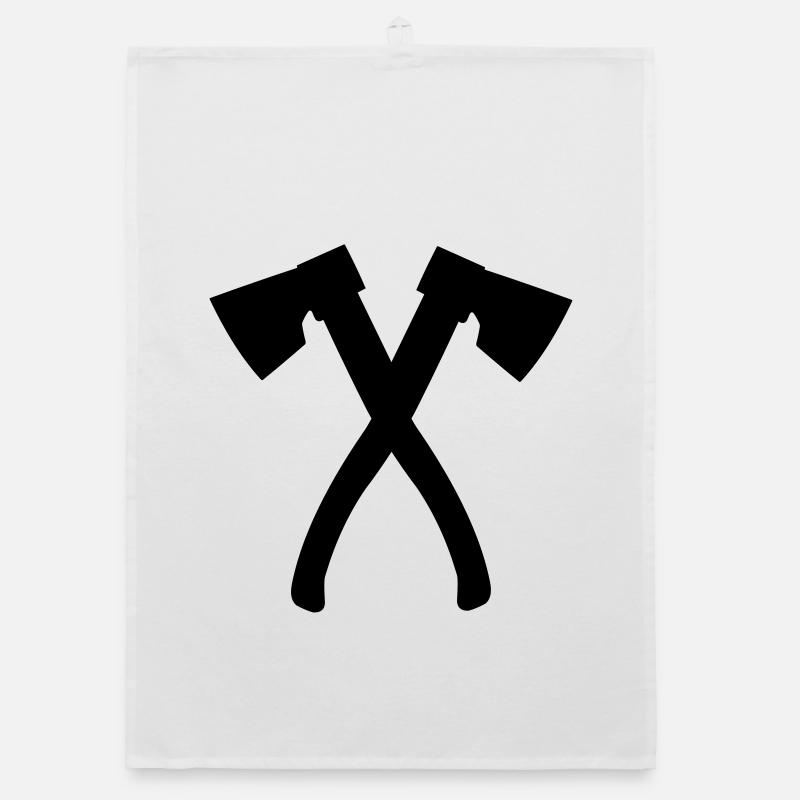 Two axes for keep chopper, carpenter or woodbewe Organic dish towel