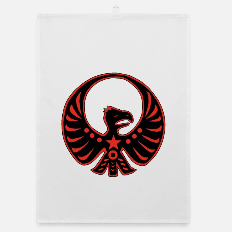 Protective totem eagle Organic dish towel