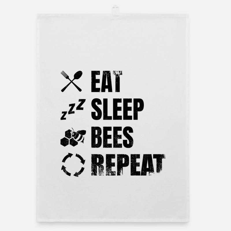 Tagesablauf eines Imkers Organic Geschirrtuch