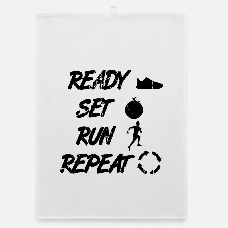 Routine de coureur drôle Torchon bio