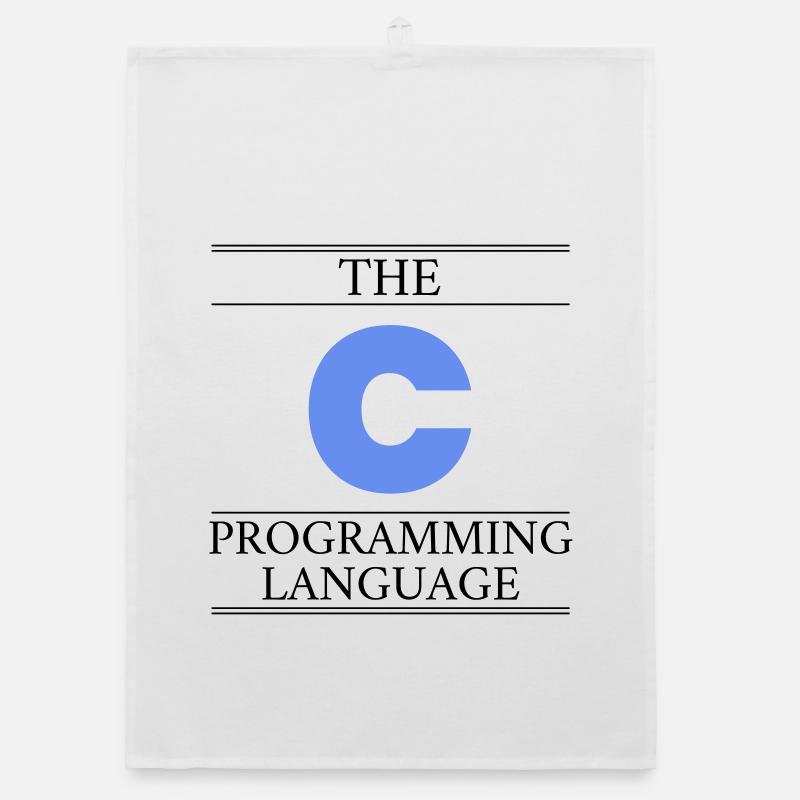 The C Programming Language - Organic Geschirrtuch - Weiß