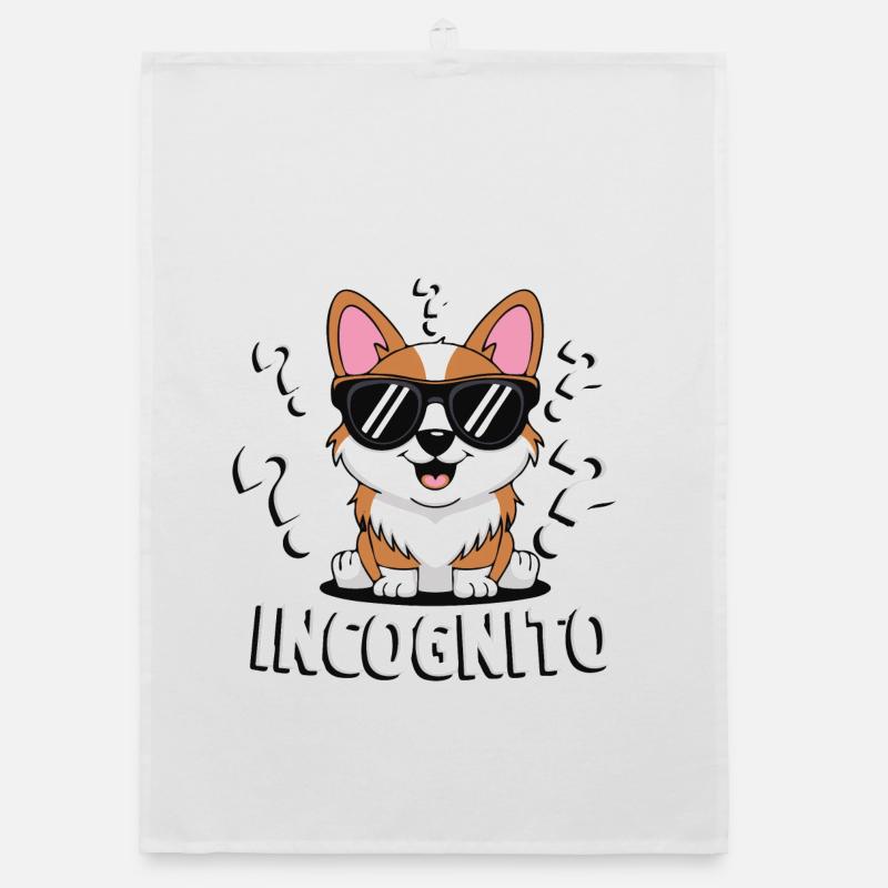 CHIENS INCOGNITO Torchon bio