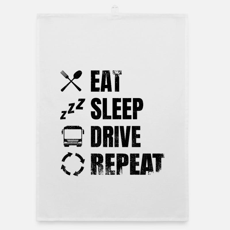 Bus Driver Timetable Organic dish towel