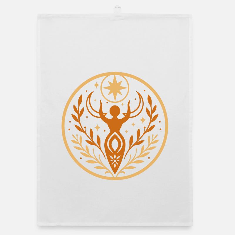 Déesse Litha du solstice d’été Torchon bio