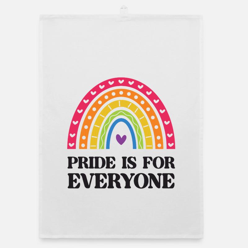 LGBT Pride Month - Pride is for Everyone Organic dish towel