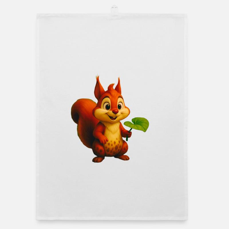 squirrel Organic dish towel