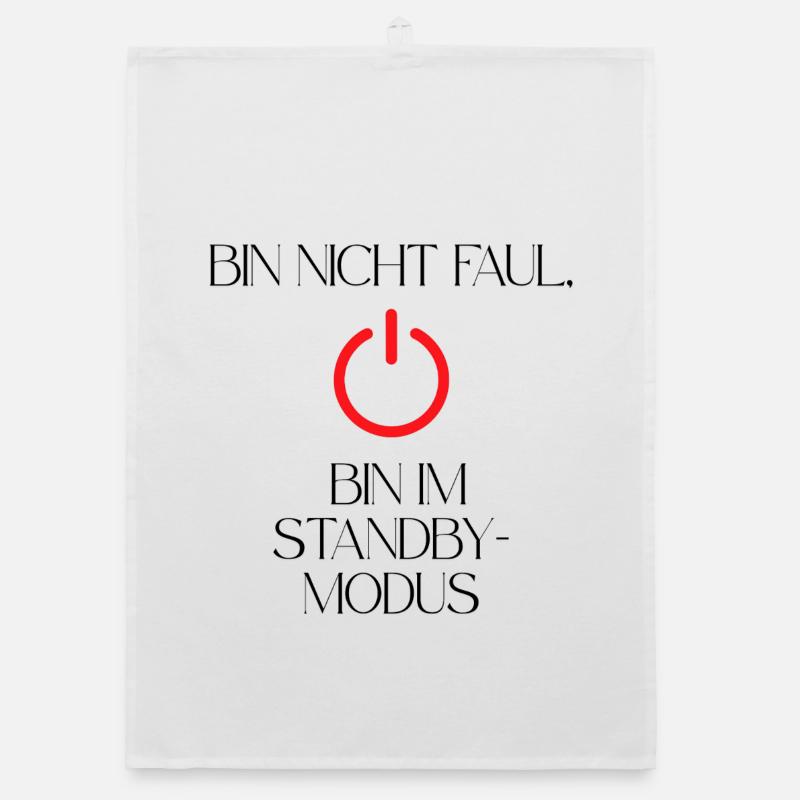Not lazy standby mode power button Organic dish towel