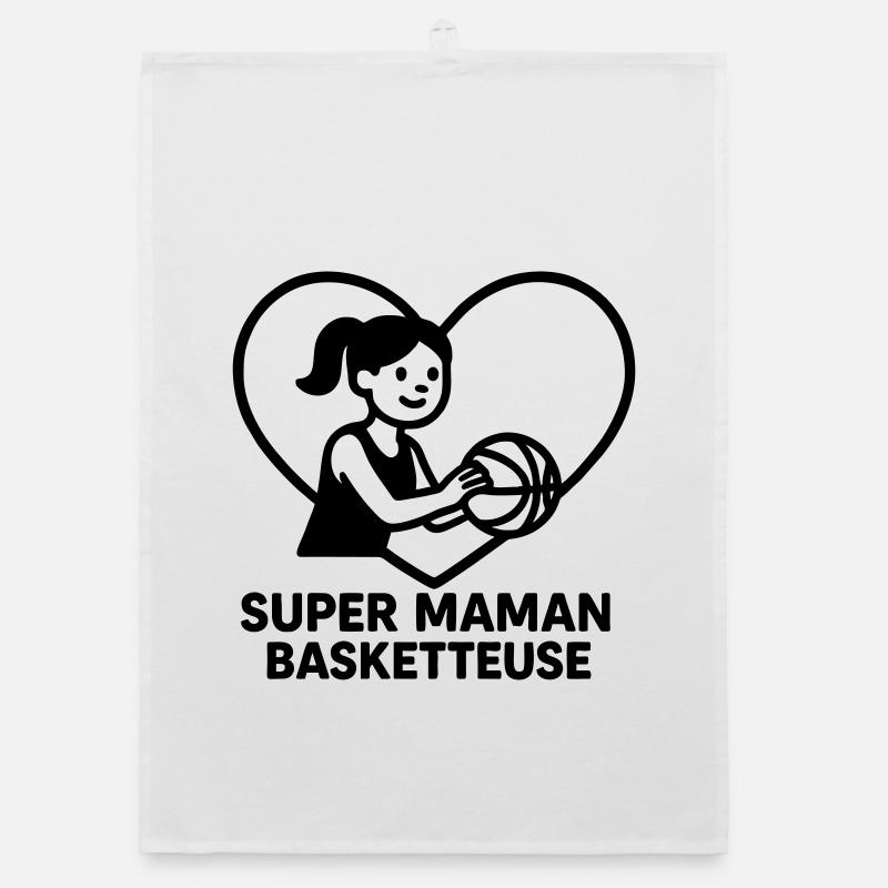 Super maman coiffeuse – Cœur coiffure Torchon bio