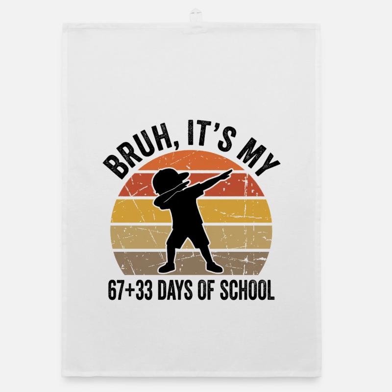 Mec, c’est mes 100 jours d’école Torchon bio