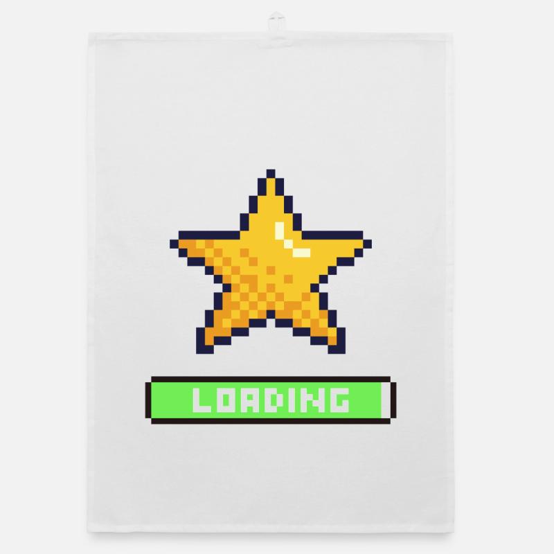 Loading Pixel Star Organic dish towel