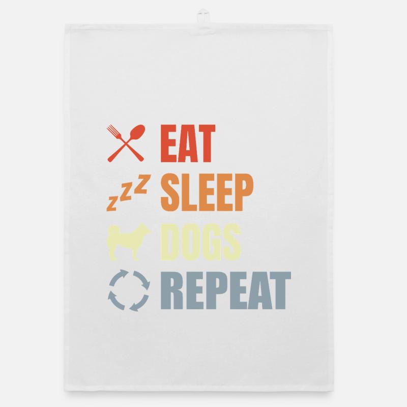 Dog Owner Routine Organic dish towel