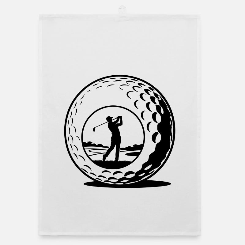 golf ball Organic dish towel