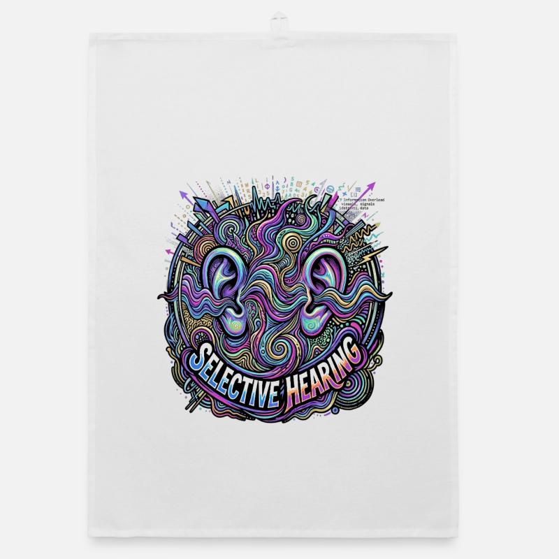 selective hearing Organic dish towel