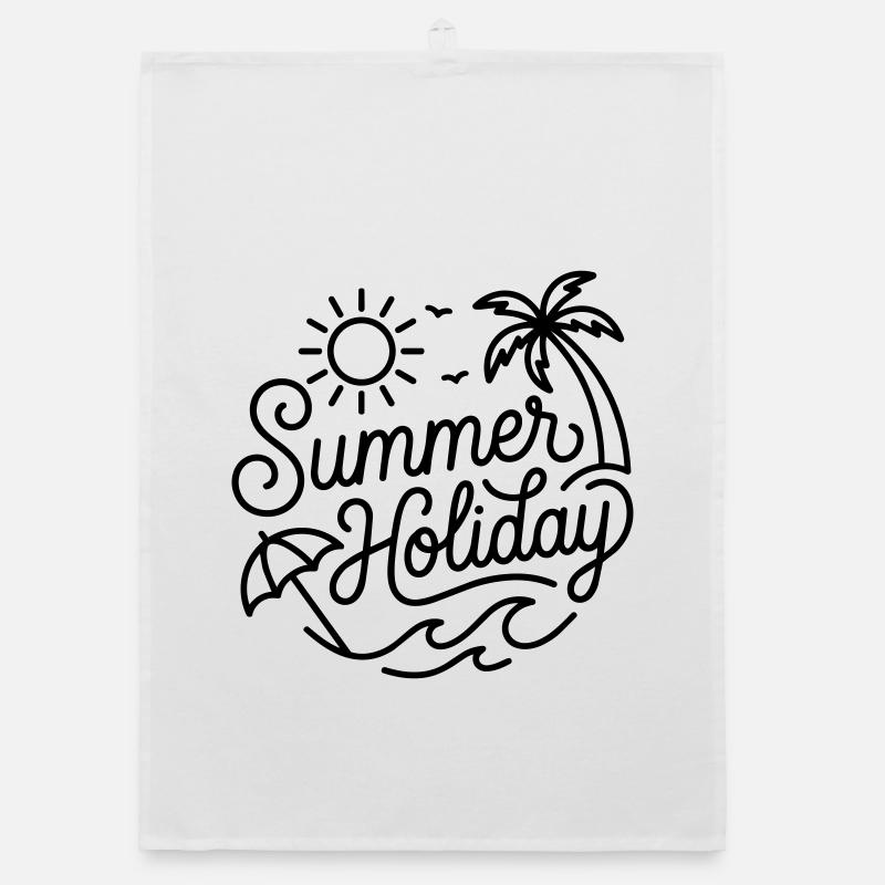 Summer holidays Organic dish towel