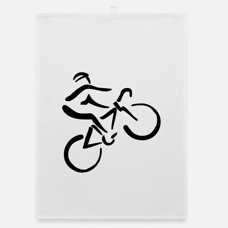 Bicycle riders Organic dish towel
