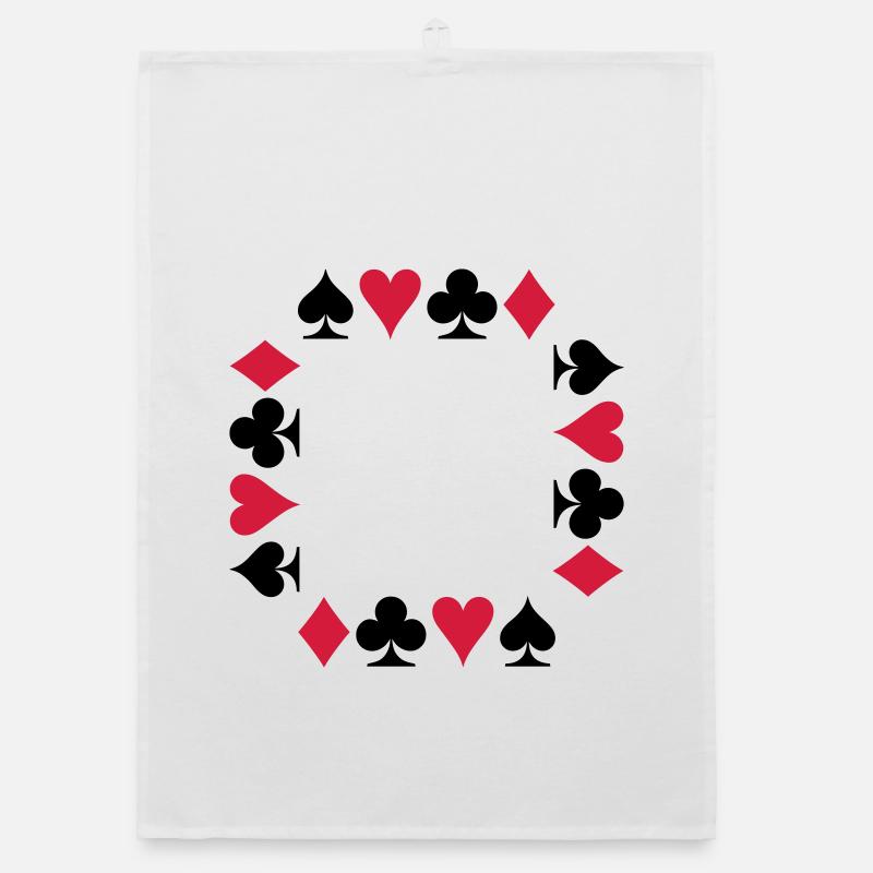 Poker (V) Organic dish towel