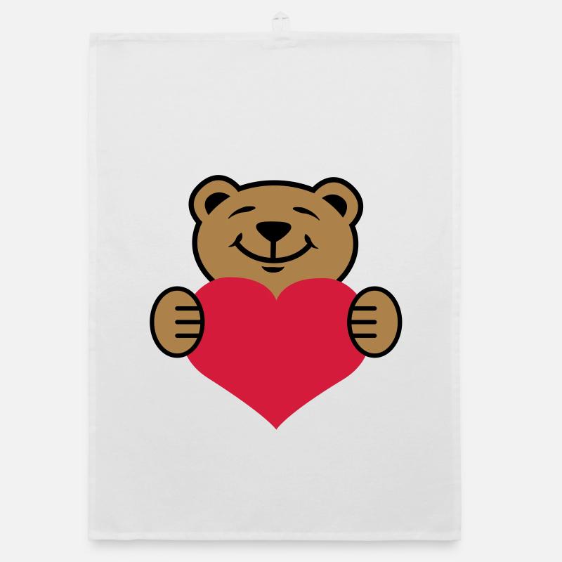 Herz | Bärchen | Heart | Bear Organic dish towel