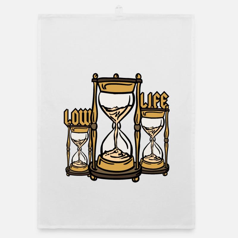 Low Life Hourglass Organic dish towel