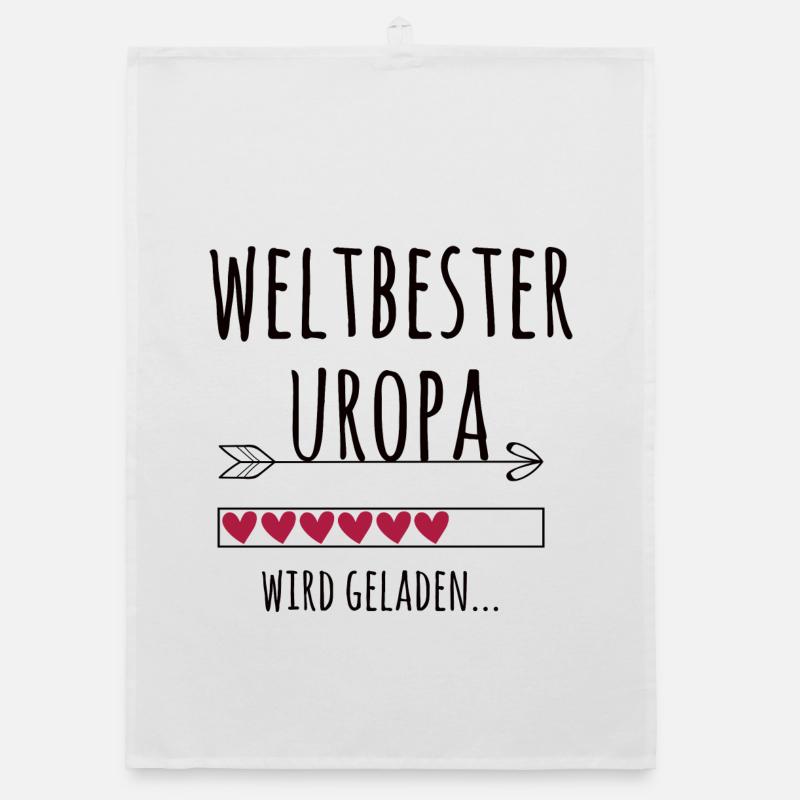 werdender Uropa Schwangerschaft Geschenk Organic Geschirrtuch