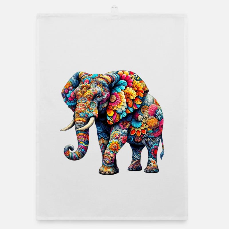 Elefant Organic Geschirrtuch