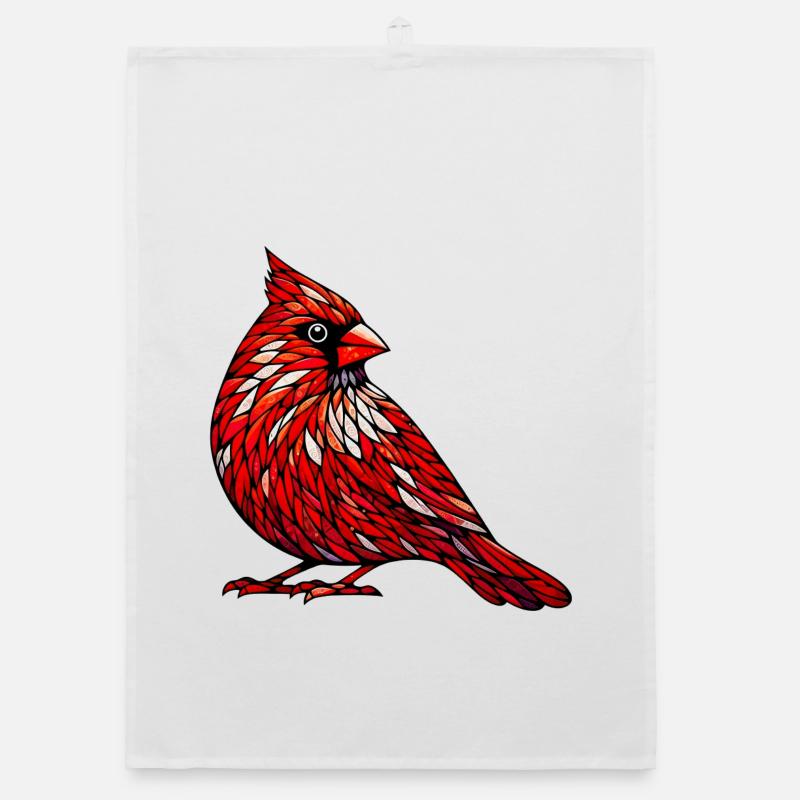 Cardinal Red Organic dish towel