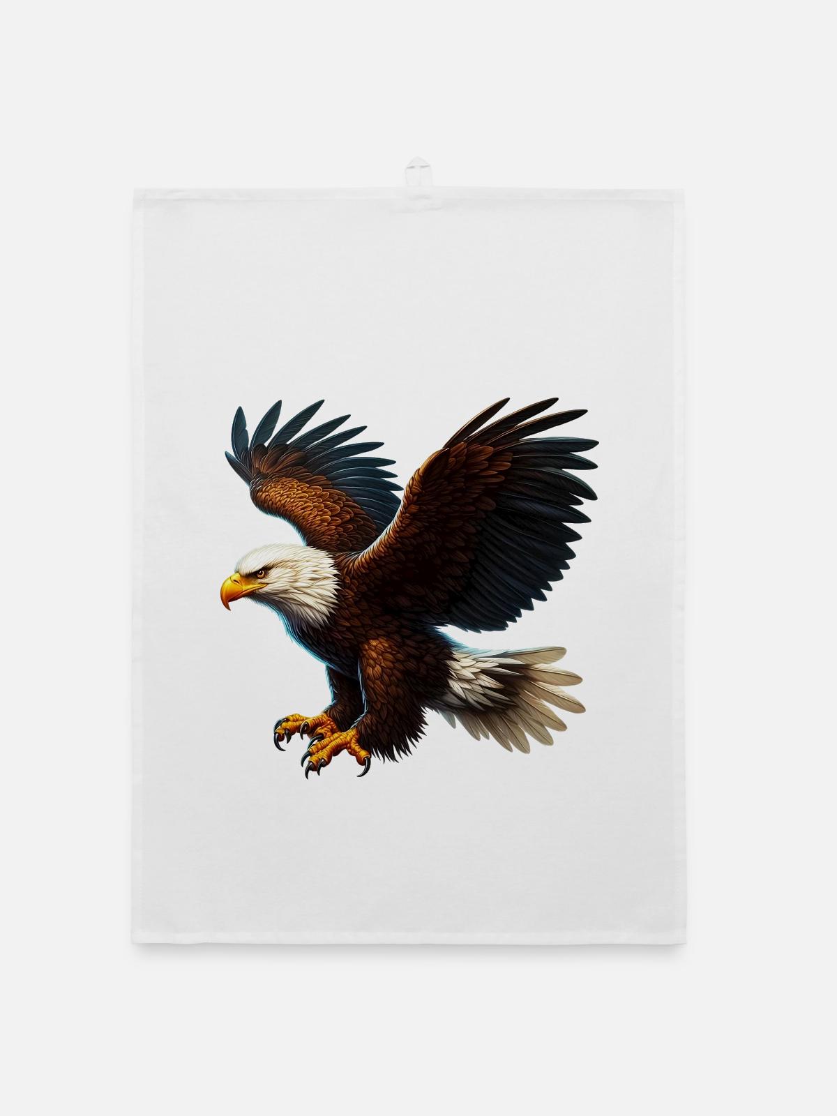Aigle - Torchon bio - blanc - Devant