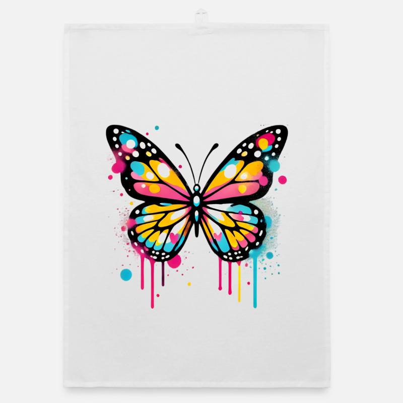 Schmetterling Organic Geschirrtuch