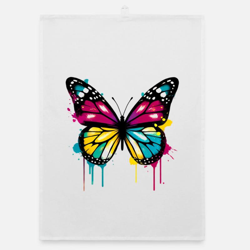 Schmetterling Organic Geschirrtuch