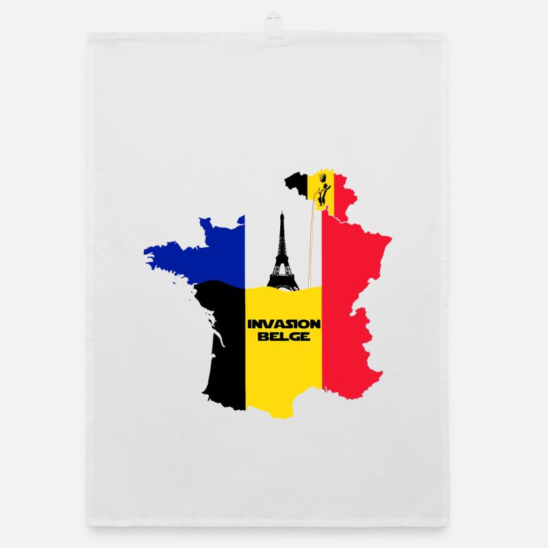 Belgian invasion Organic dish towel