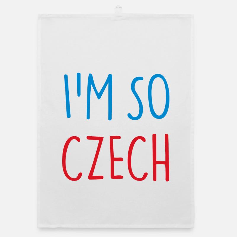 I'M SO CZECH Tschechisch Tschechien Organic Geschirrtuch