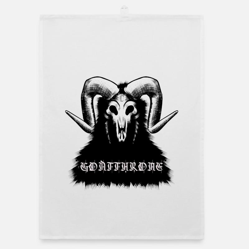 Trône de chèvre Trône de chèvre Design Métal DOOM Torchon bio