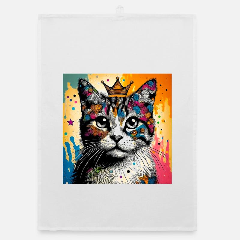 cat Organic dish towel